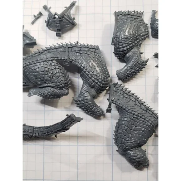 Warhammer Seraphon Bits Carnosaur Troglodon Torso Legs Claws Harness Set #01 - Picture 3 of 7